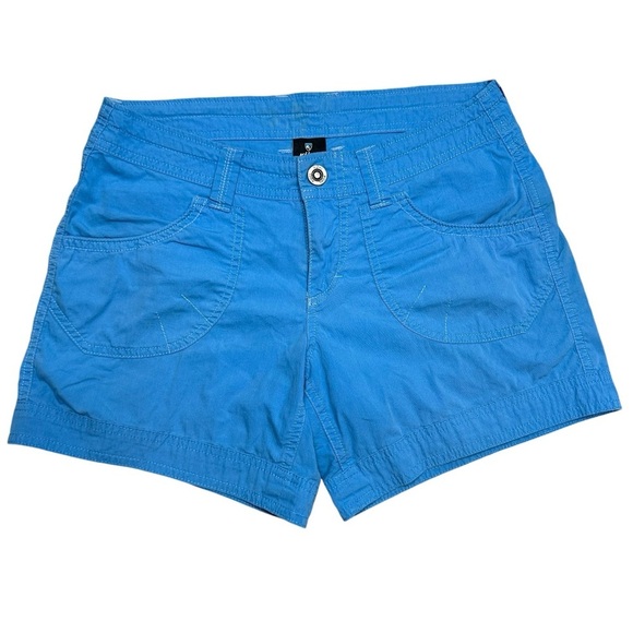 Kuhl Kontra Hiking Short Lightweight Blue Button Back Pockets Womens Size 28 - Picture 8 of 12